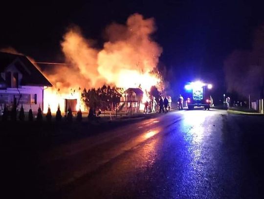 W sylwestrową noc pod Włocławkiem spłonął garaż 