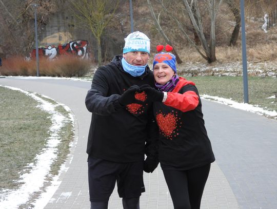 Walentynkowy Parkrun na Słodowie. Humory dopisywały