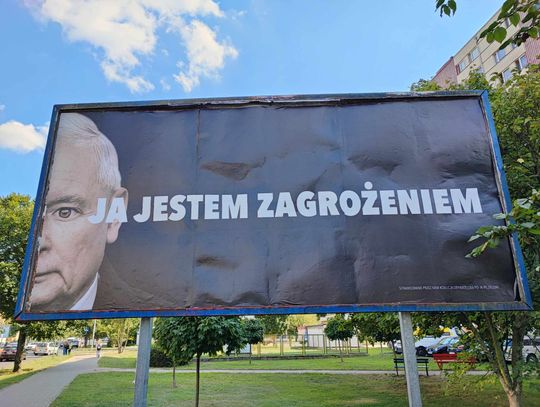 We Włocławku pojawiły się billboardy "Ja jestem zagrożeniem"