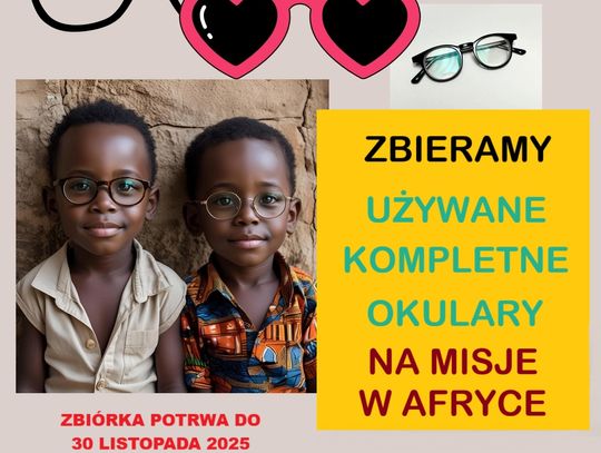Włocławek włącza się w akcję dla Afryki. Caritas zbiera używane okulary
