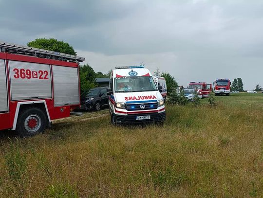 Wybuch butli z gazem w gm. Izbica Kujawska. Dwie osoby poszkodowane