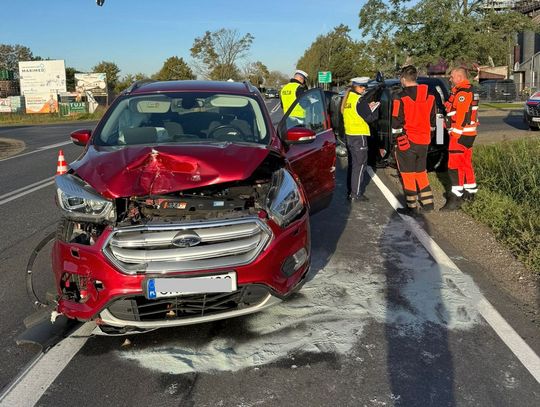 Wypadek w gm. Osięciny. Jedna osoba w szpitalu