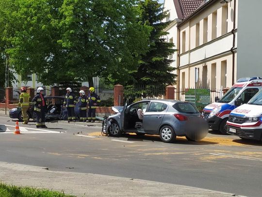 Wypadek w Lubrańcu, wjazd od strony Brześcia zablokowany