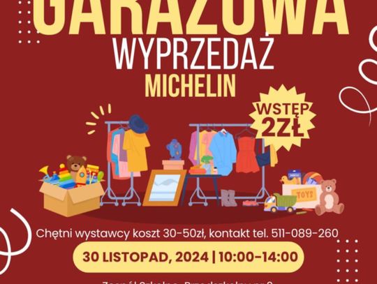 Wyprzedaż Garażowa w Michelinie 30 listopada. Jak się zgłosić?