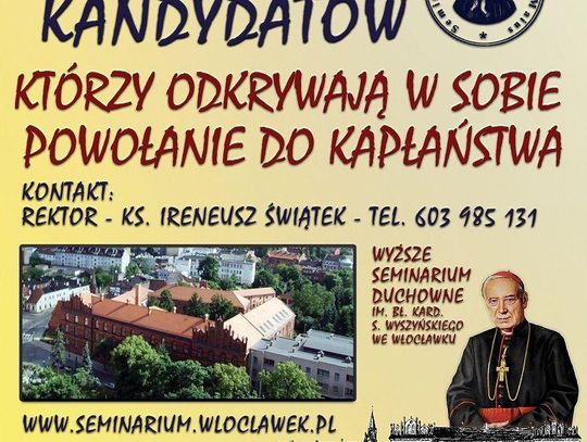 Wyższe Seminarium Duchowne ogłasza drugi nabór 