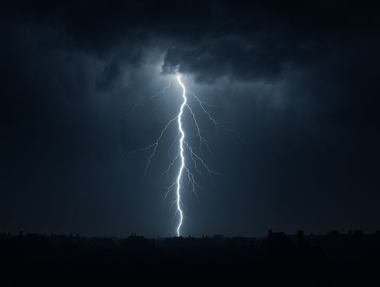 Ulewy, silny wiatr a nawet grad we Włocławku i regionie