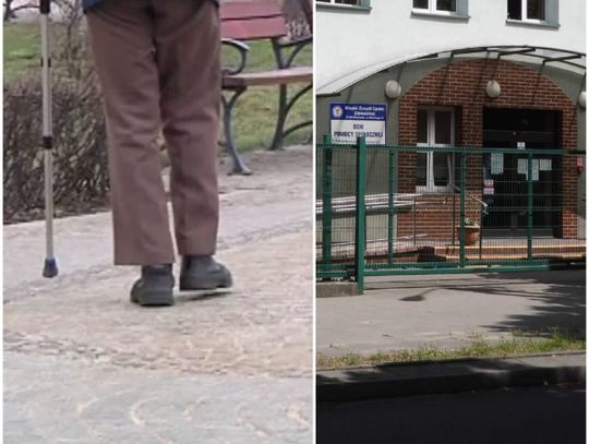 Zagubiony staruszek w centrum miasta. Okazało się, że to mieszkaniec DPS przy Żeromskiego...