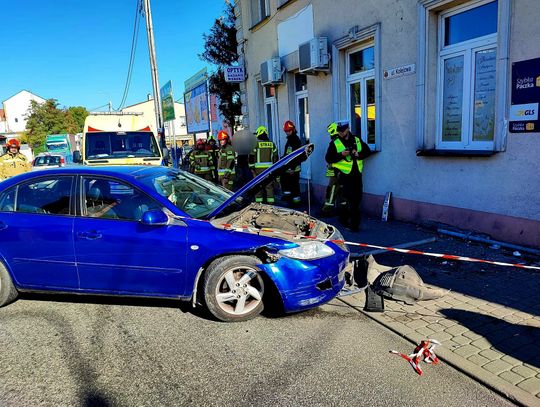 Zderzenie Mercedesa i Mazdy w Brześciu Kujawskim