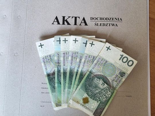 Skusiły go zgubione pieniądze. Grozi mu do roku więzienia