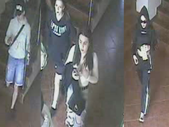 Zniszczony pokój w Hotelu Gościeniec. Policja poszukuje osób ze zdjęć z monitoringu