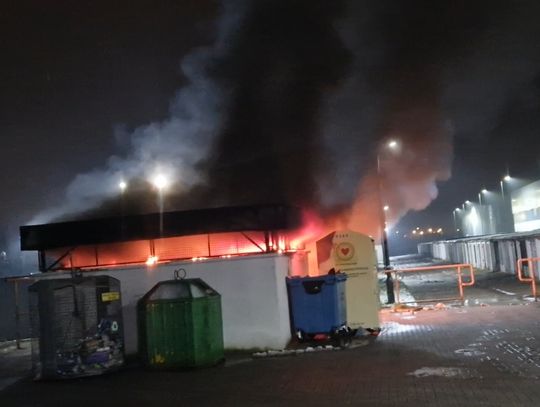 Znów spłonął śmietnik na os. Południe