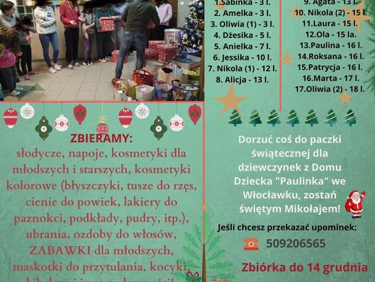 Zostań św. Mikołajem dla 17 dziewczynek z Domu Dziecka "Paulinka". Ruszyła zbiórka 