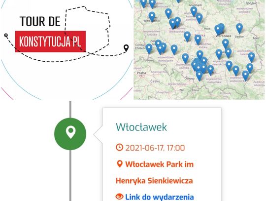 Zwój Konstytucji RP pojawi się we Włocławku. Na Słodowie odbędzie się wydarzenie: „Tour de Konstytucja PL” 