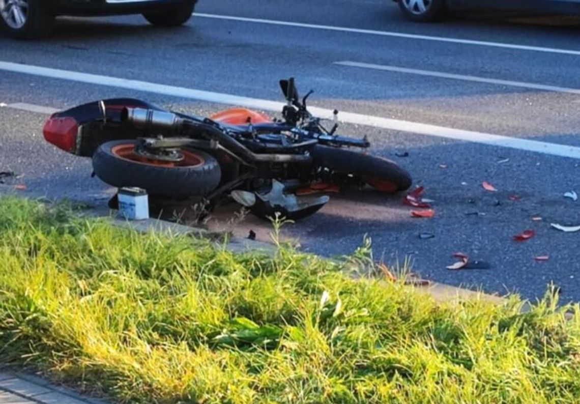 16-letni kierowca motoroweru sprawcą wczorajszej kolizji na DK 91