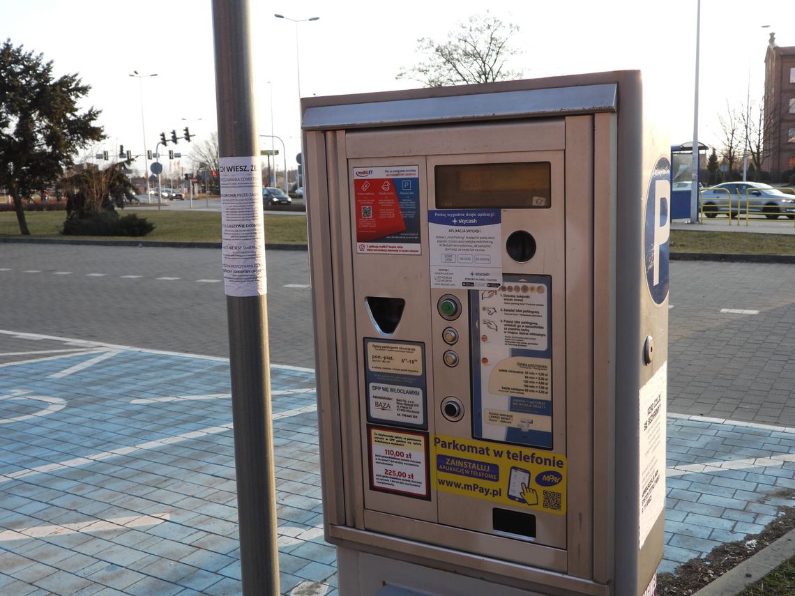 2 832 944,24 zł - tyle w 2021 uzyskano z opłat strefy płatnego parkowania we Włocławku