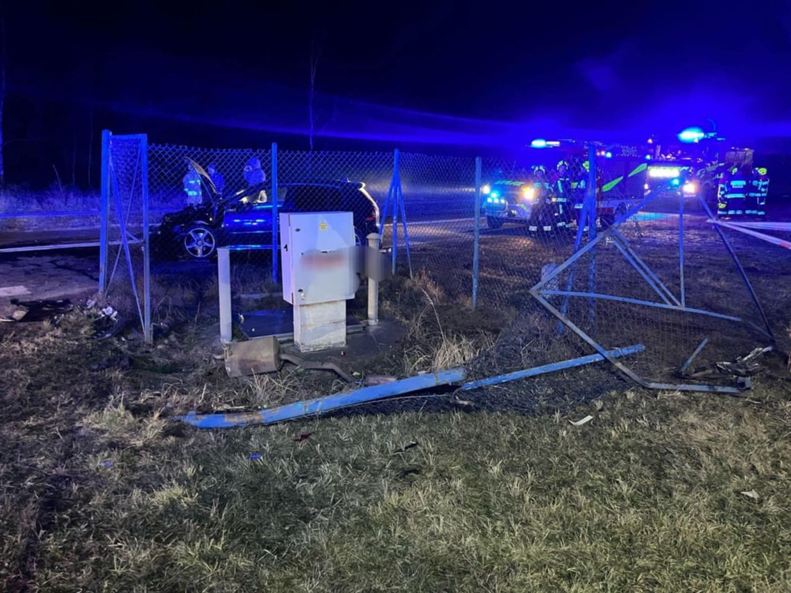 2 osoby w szpitalu po zderzeniu aut w miejscowości Kaliska