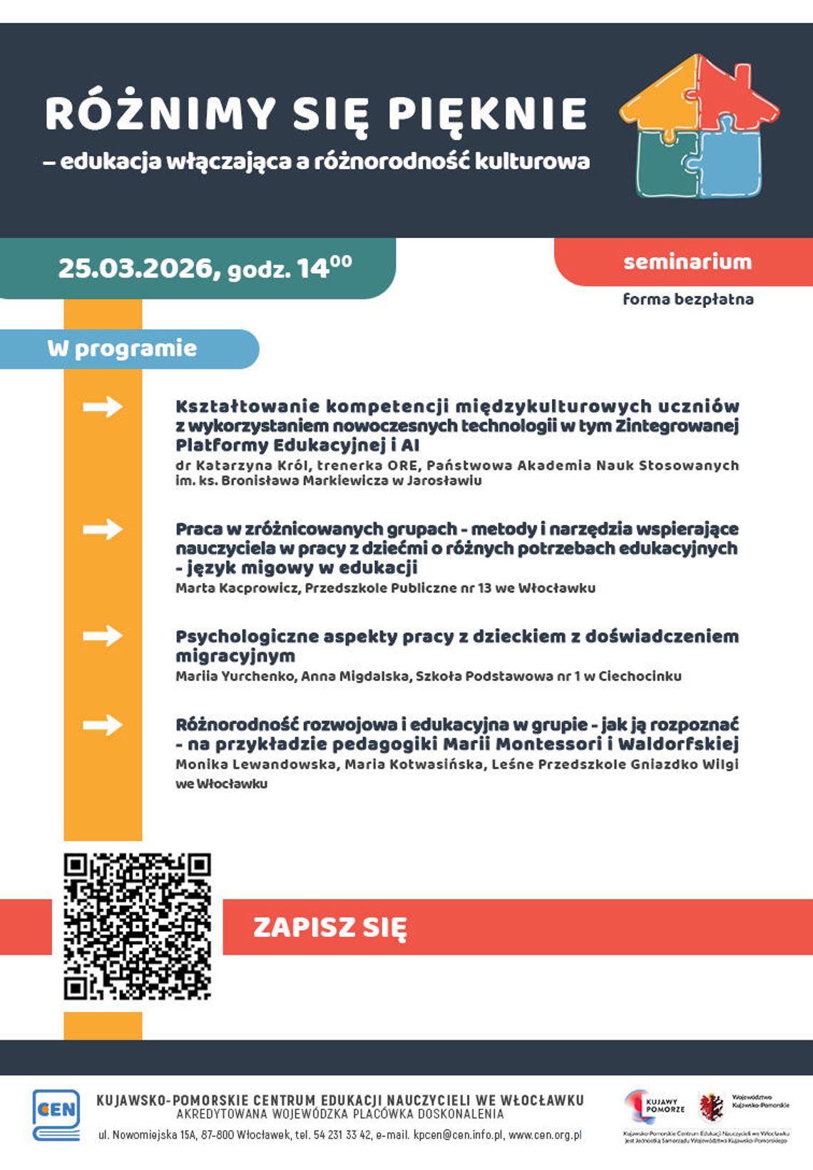 25 marca: "Różnimy się pięknie – edukacja włączająca a różnorodność kulturowa” 25 marca: "Różnimy się pięknie – edukacja włączająca a różnorodność kulturowa”