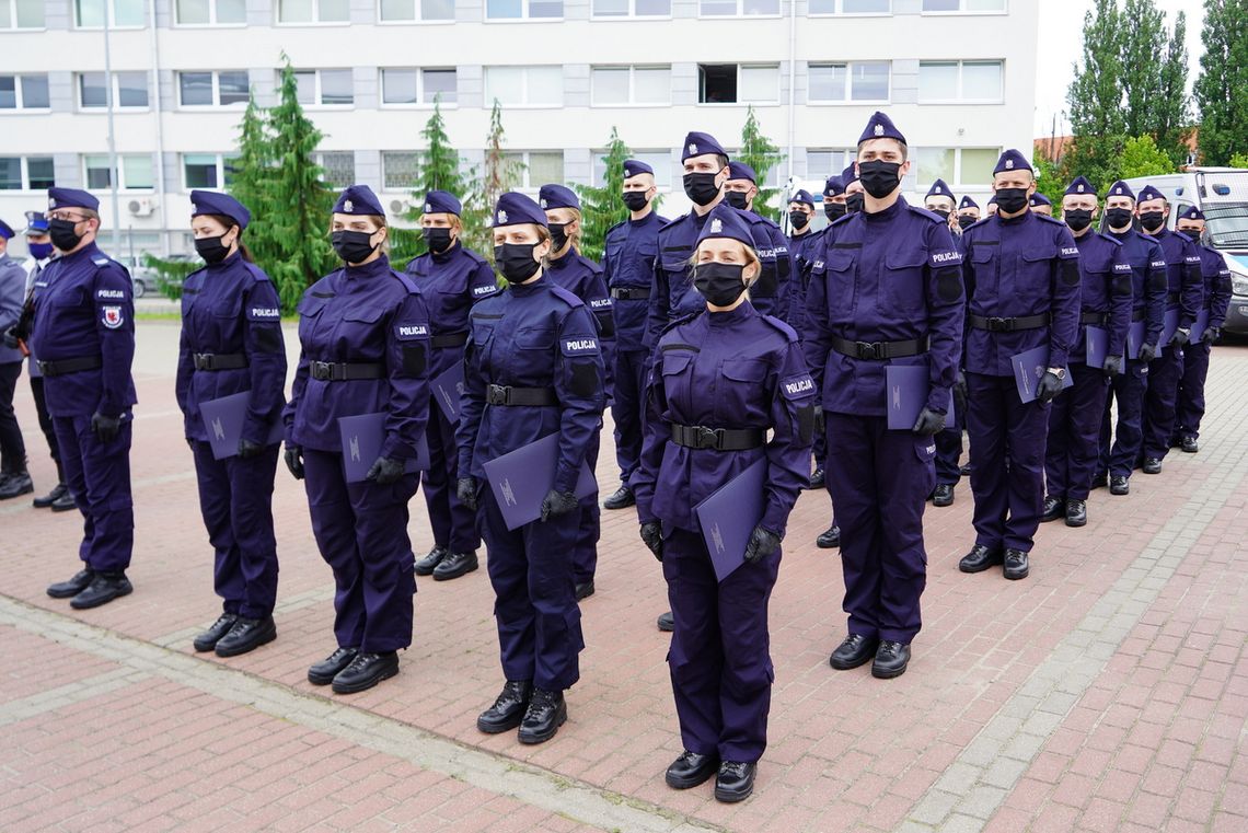 54 policjantów wstąpiło w szeregi kujawsko-pomorskiej policji. Czterech z nich będzie służyło we Włocławku