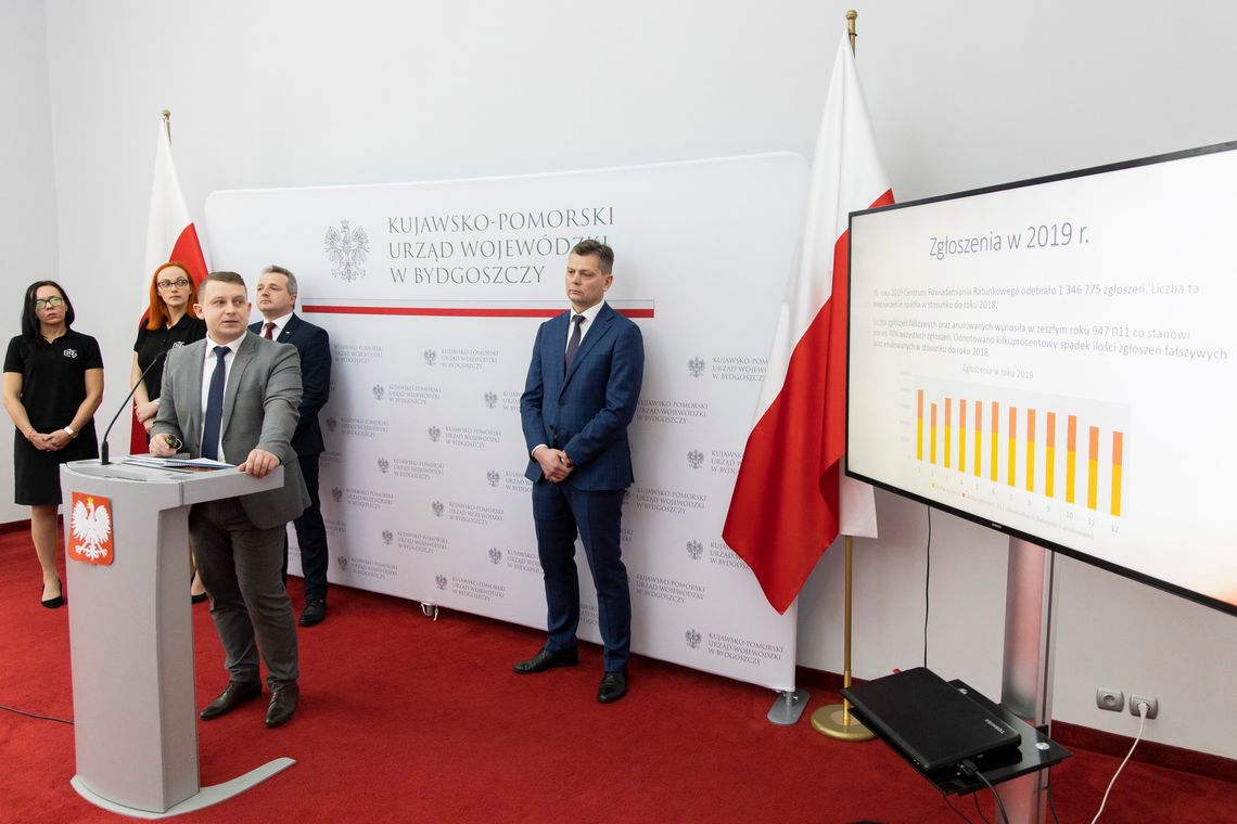 70% fałszywych i anulowanych zgłoszeń na nr 112 w kujawsko-pomorskim w 2019 roku!  