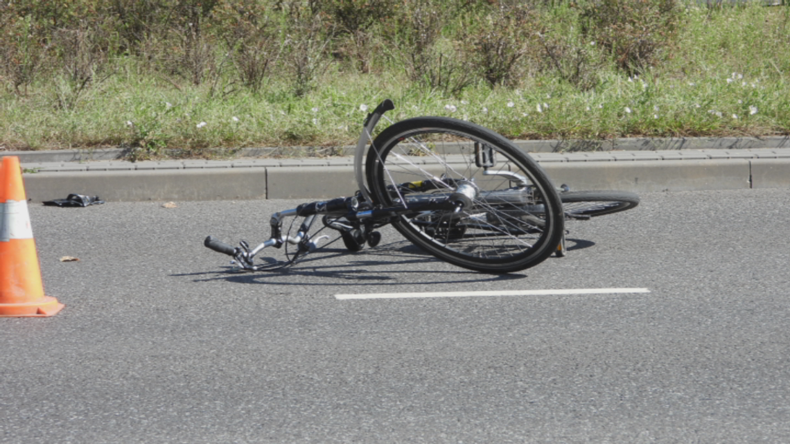 84-latek potrącił rowerzystę na ulicy Toruńskiej