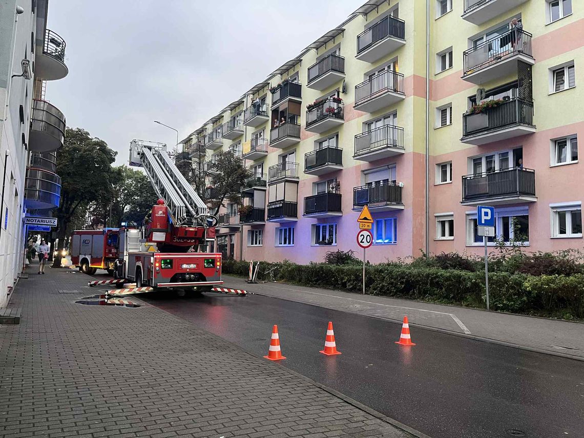 Akcja ratunkowa na ul. Wojska Polskiego