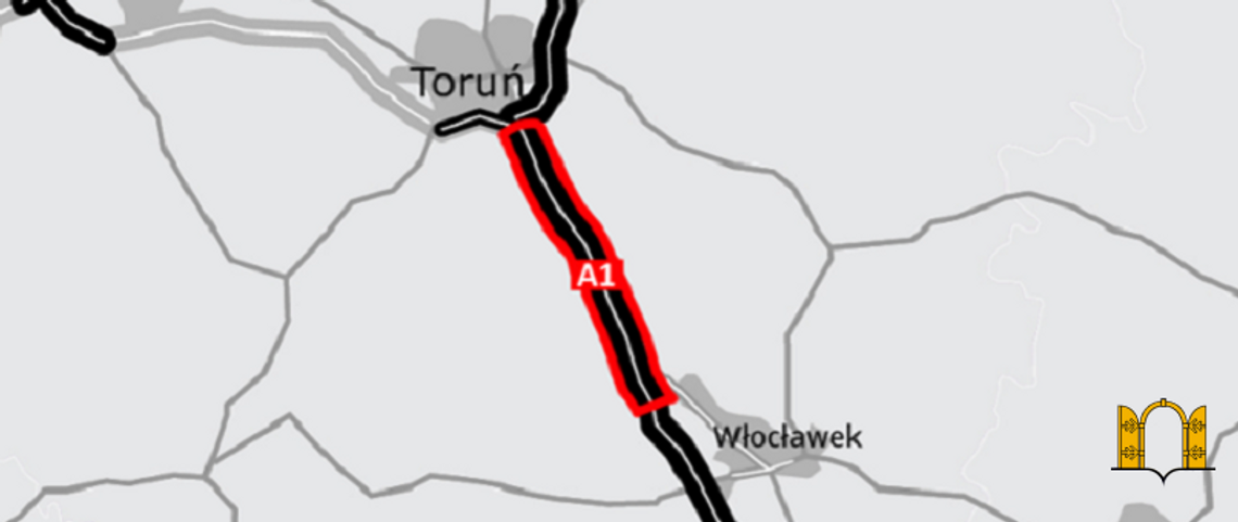 Autostrada A1 Włocławek-Toruń ma mieć dodatkowy pas ruchu. GDDKiA zamówiło opracowania