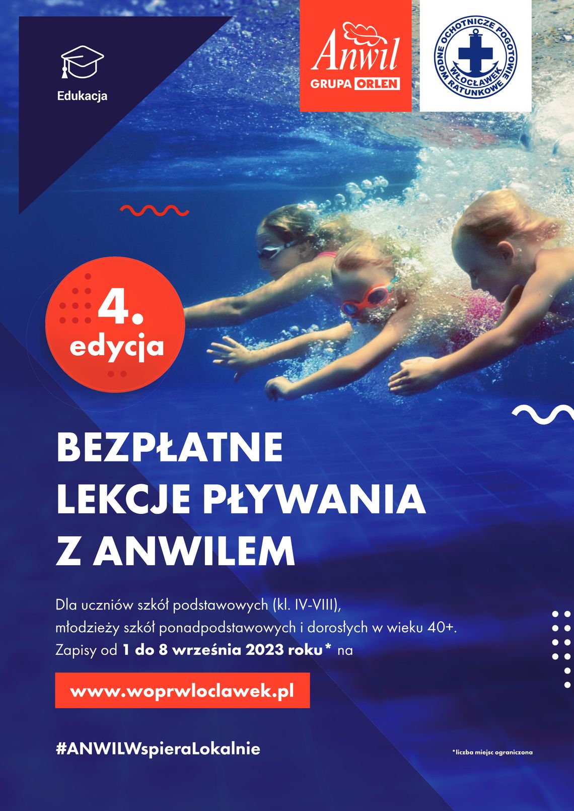 Bezpłatne lekcje pływania dla osób z Włocławka i okolic Bezpłatne lekcje pływania dla osób z Włocławka i okolic