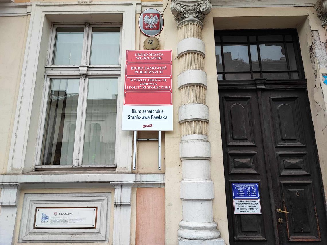 Biuro senatora Stanisława Pawlaka we Włocławku już otwarte