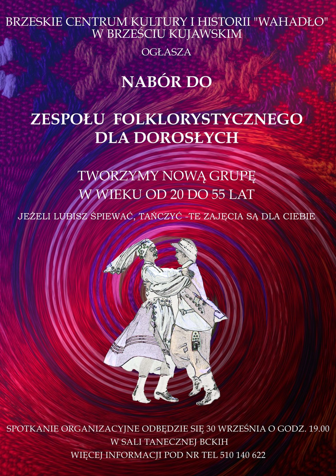 Od 20-55 lat! Brzeskie Centrum Kultury i Historii "Wahadło" otwiera nową sekcję folklorystyczną