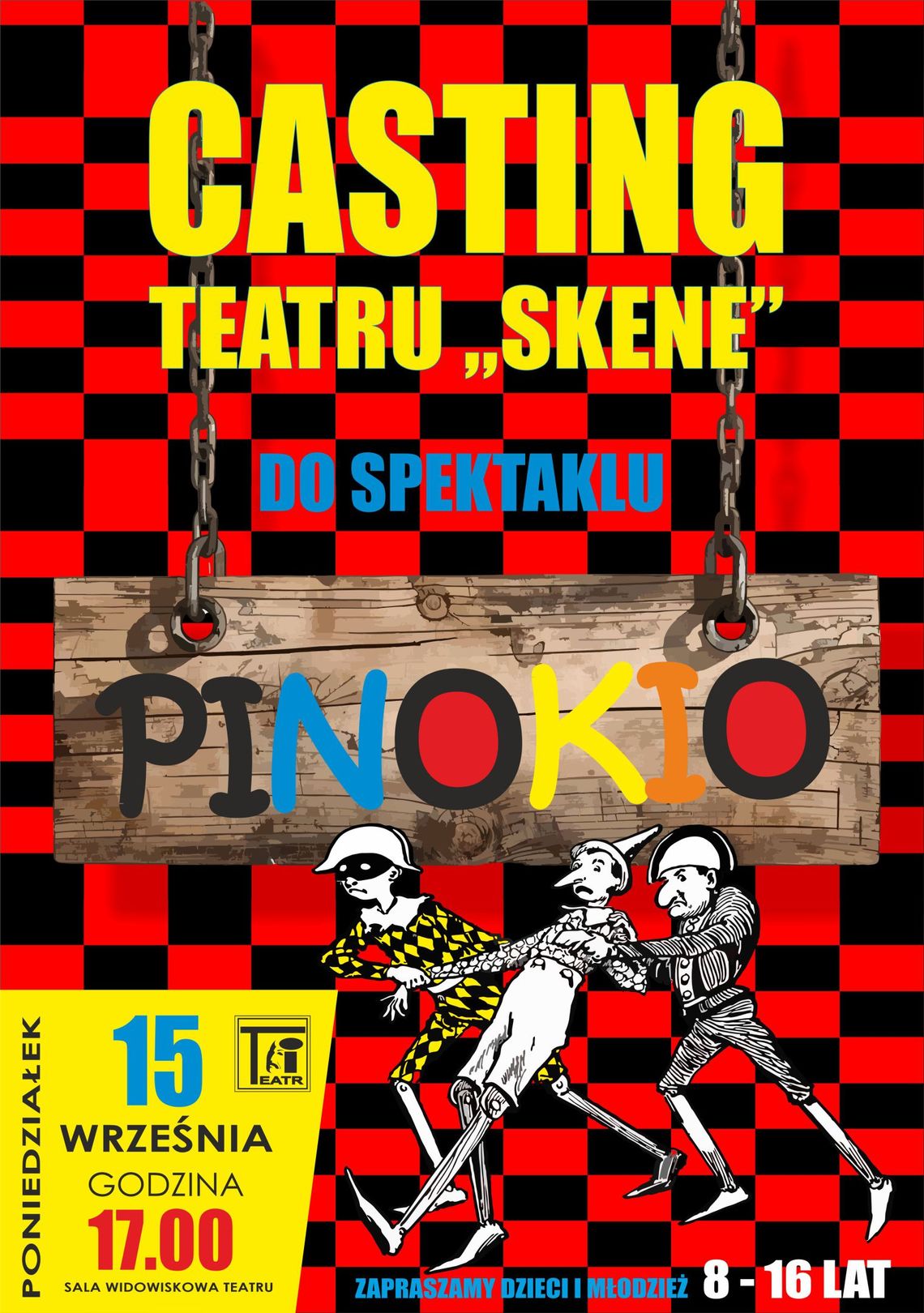 Casting do „Pinokia” – Teatr we Włocławku zaprasza młodych aktorów
