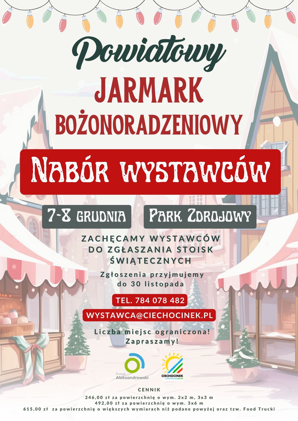 Ciechocinek zaprasza na Jarmark Bożonarodzeniowy