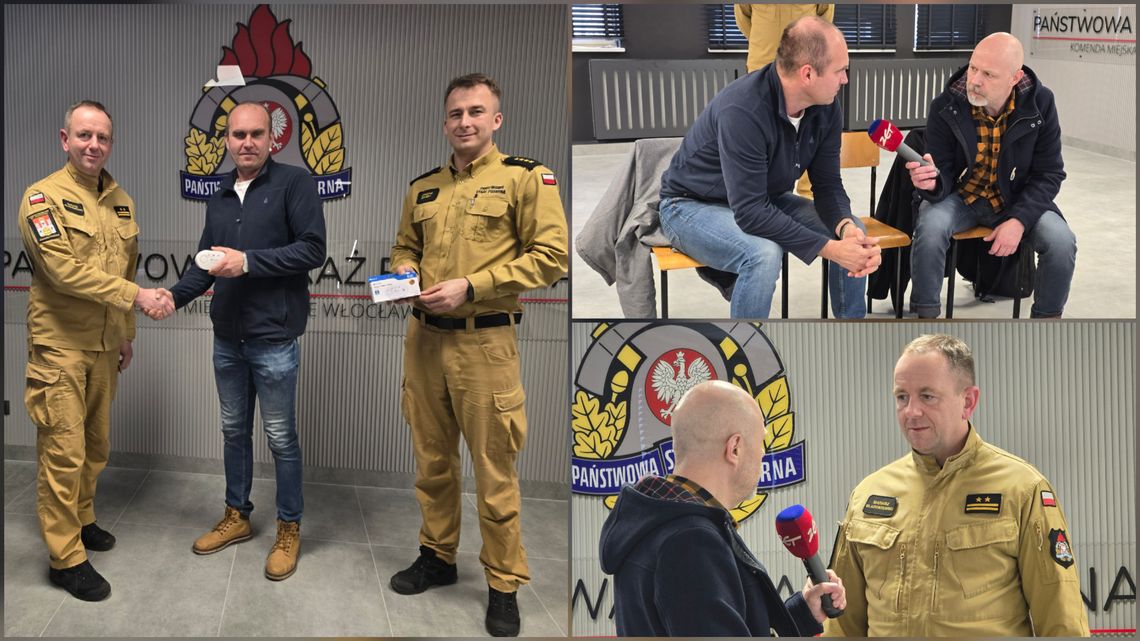„Czadowa Straż” w Włocławku. Strażacy i Radio ZET rozdawali czujki i uczyli, jak uniknąć tragedii