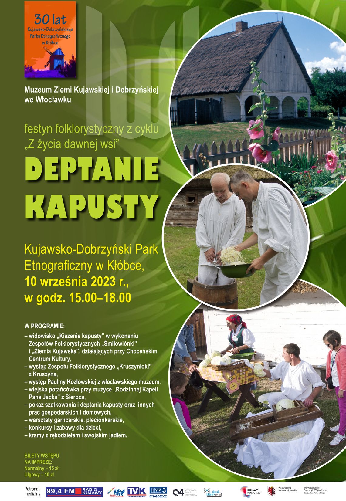 „Deptania kapusty” w Skansenie w Kłóbce. To ostatni festyn w tym roku