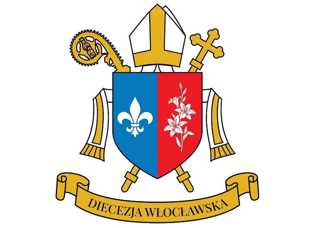 Diecezja Włocławska ma swój herb. Kolor błękitny z lilią symbolizują patronkę katedry