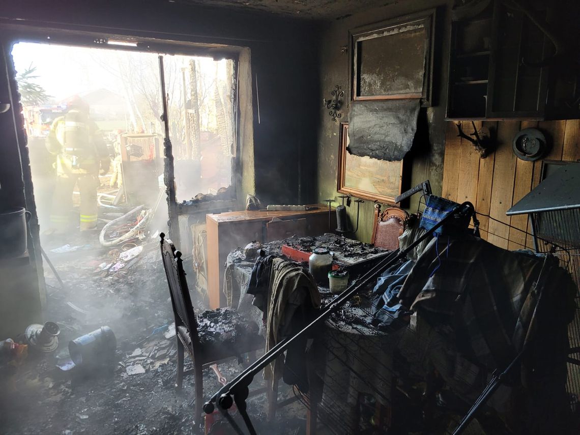 Dramatyczne chwile w Gołaszewie. Płonął dom jednorodzinny