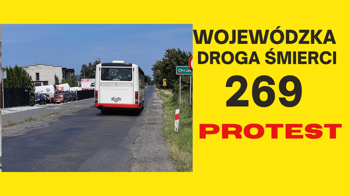 "Droga Śmierci Nr 269" - mieszkańcy Chodcza będą protestować. Czują się zlekceważeni przez polityków