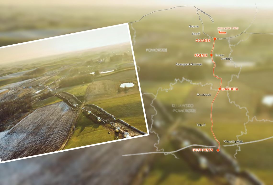 Gigantyczna inwestycja energetyczna w sąsiedztwie Włocławka – budowa gazociągu Gustorzyn–Gardeja już w toku