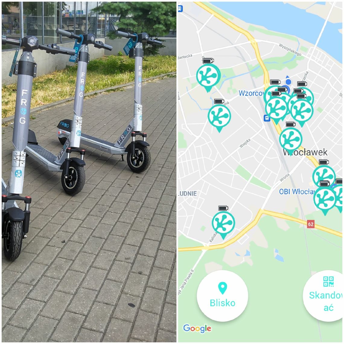 Hulajnogi powróciły do Włocławka. Znamy koszt wynajmu
