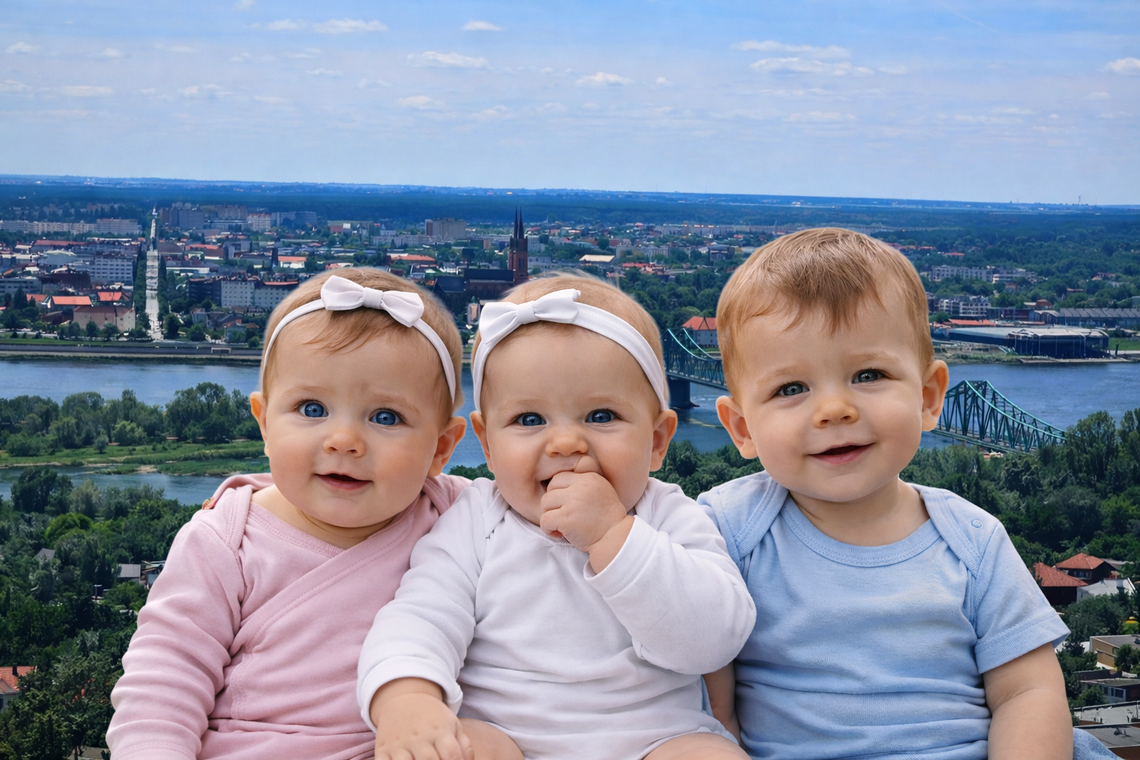 Jakie imiona najczęściej rodzice nadawali we Włocławku i w Polsce dzieciom w 2025 roku?