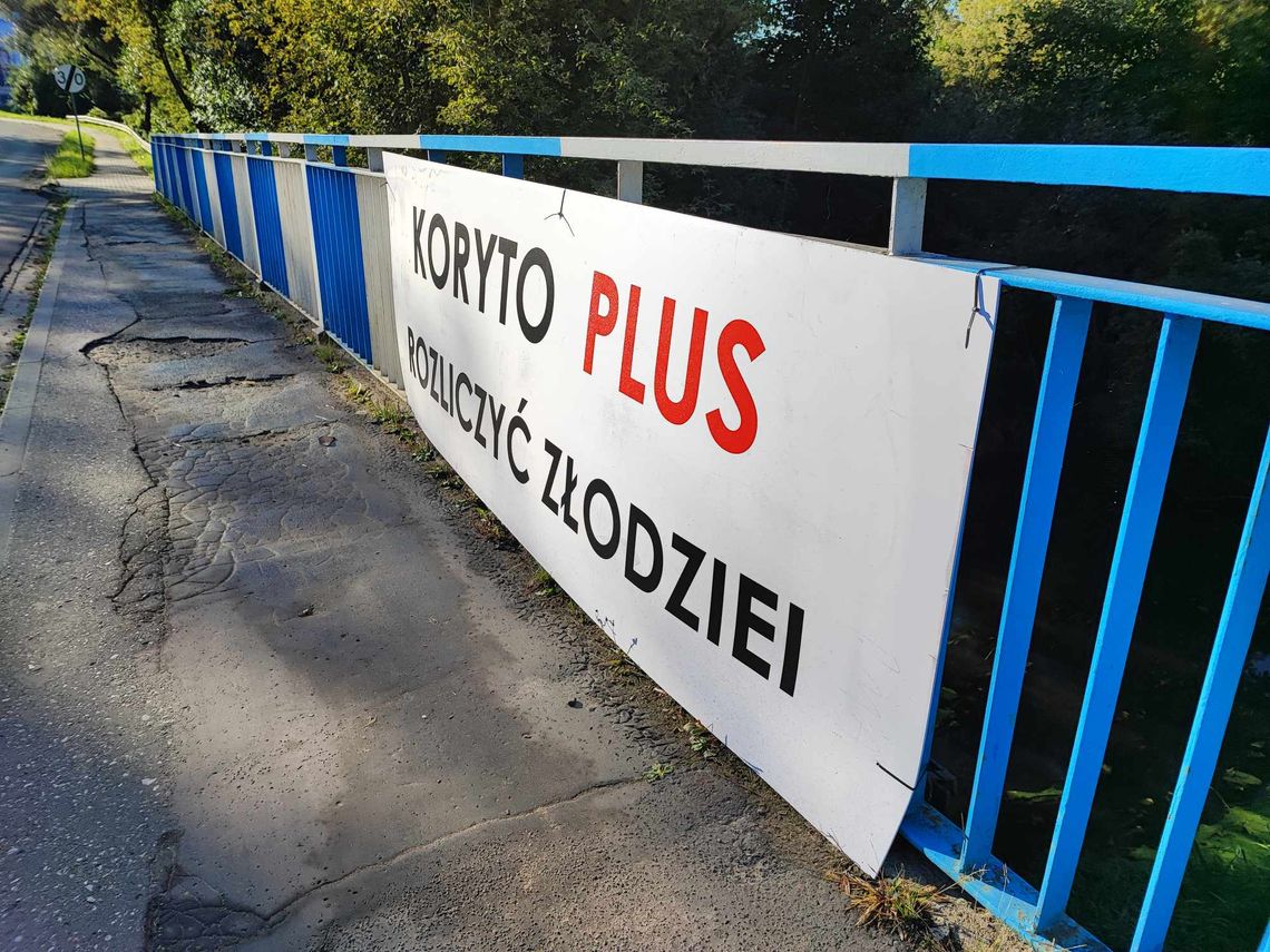 Jest śledztwo policji w sprawie banneru "koryto plus" na Wysokiej