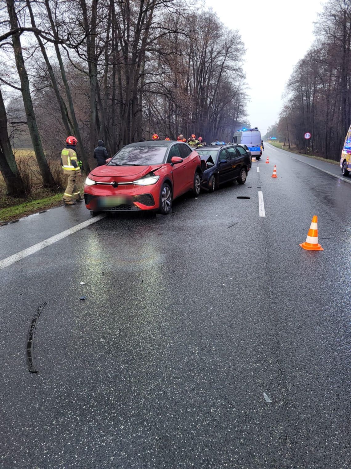 Karambol 8 aut na trasie Włocławek - Kowal