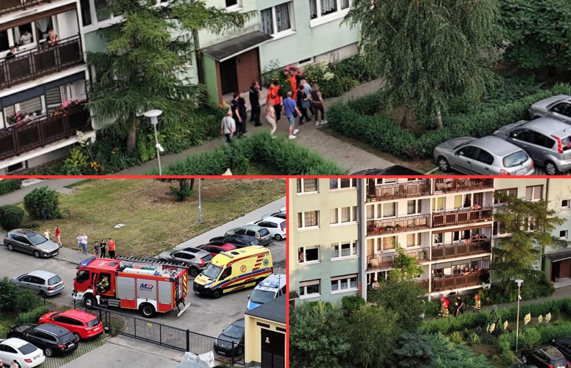 Karetka, policja i straż pożarna w niedzielny wieczór przy ul. Żytniej. Co się wydarzyło?