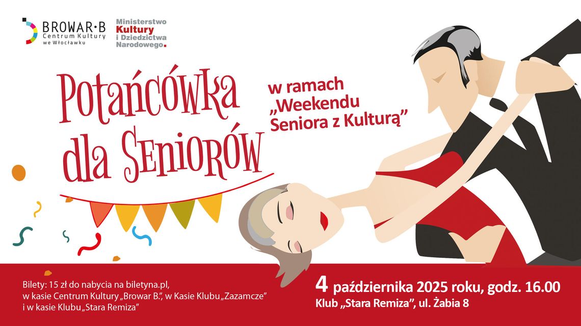 Klub Stara Remiza zaprasza na „Potańcówkę dla Seniorów" Klub Stara Remiza zaprasza na „Potańcówkę dla Seniorów"