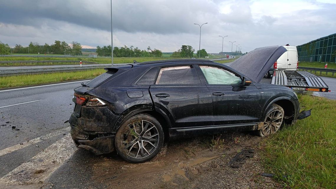 Kolejna kolizja na autostradzie A1 w miejscowości Szewo