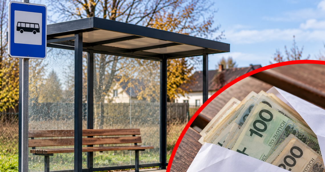 KOMUNIKAT – utrata koperty z pieniędzmi na przystanku w Kruszynku (gm. Włocławek)