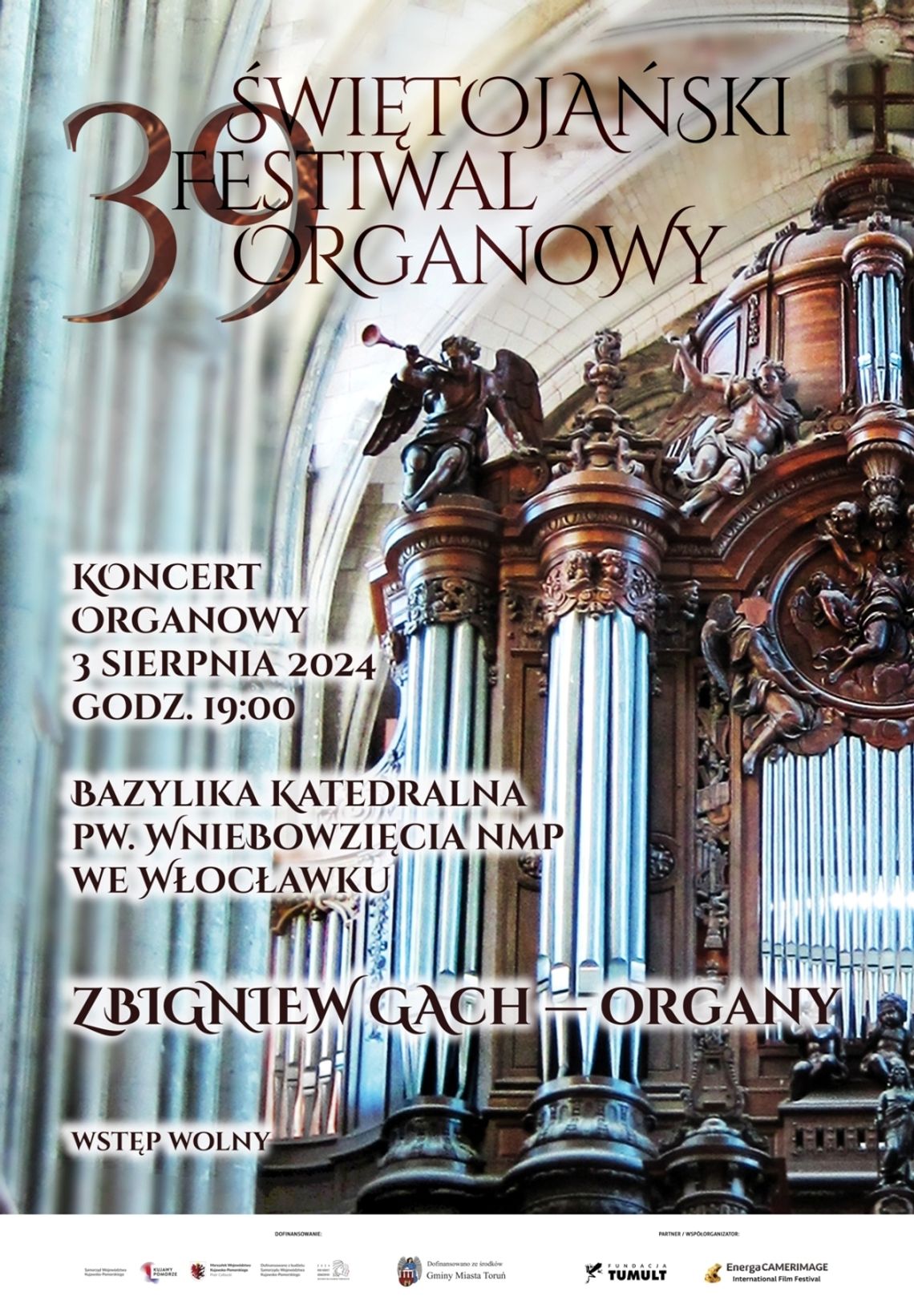 Koncert organowy w ramach 39. Świętojańskiego Festiwalu Organowego już w sobotę