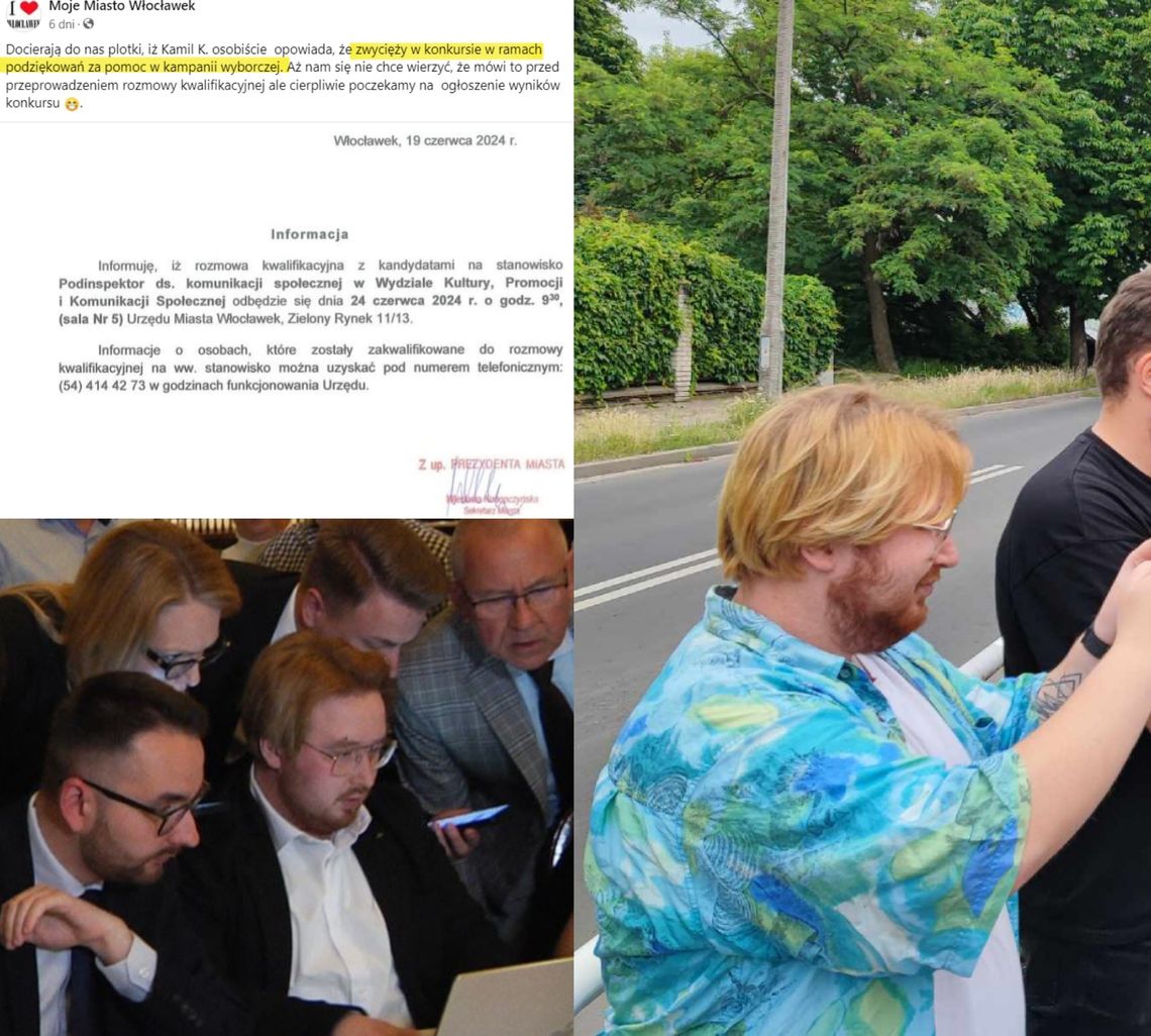 Kontrowersyjny pracownik portalu DD Włocławek pracownikiem ratusza
