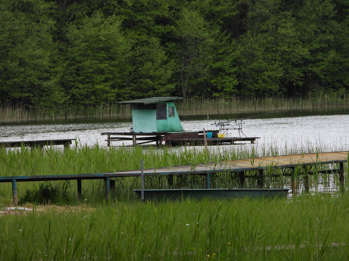 Ktoś zbudował platformę na jeziorze. Internauci i władze parku krajobrazowego w konsternacji 