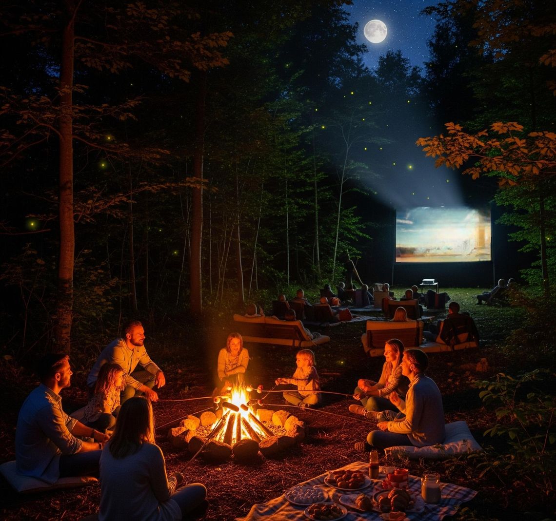 Leśne kino pod gwiazdami 1 sierpnia przy Nadleśnictwie Włocławek