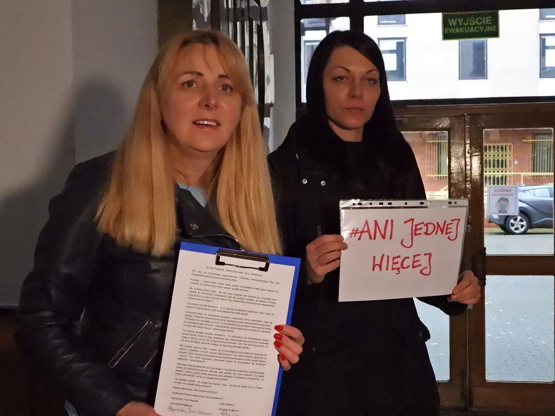 List do Joanny Borowiak i Anny Gembickiej ws. śmierci ciężarnej kobiety w Pszczynie